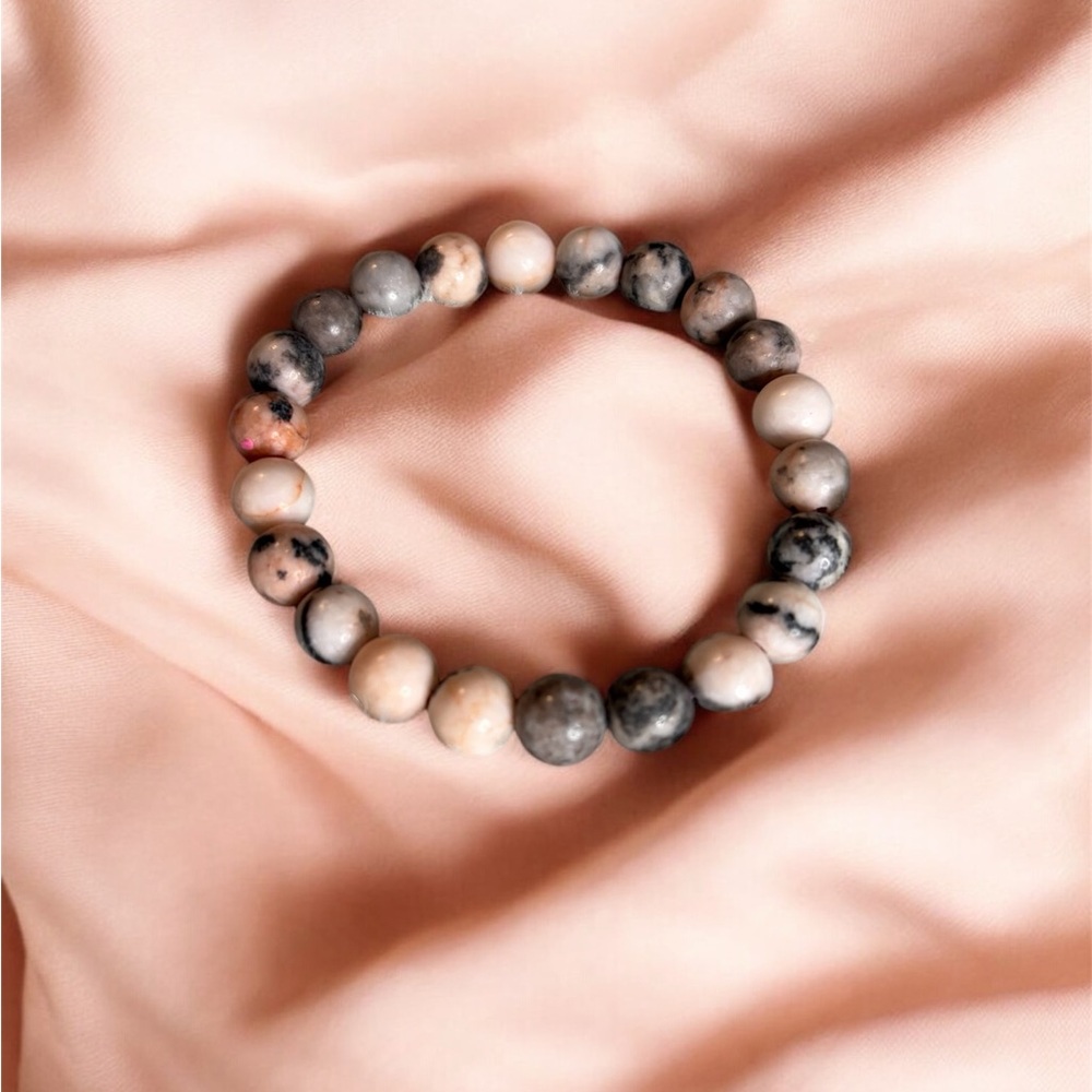 Rhodonight 8 MM Beaded Bracelet - Picture 3 of 7